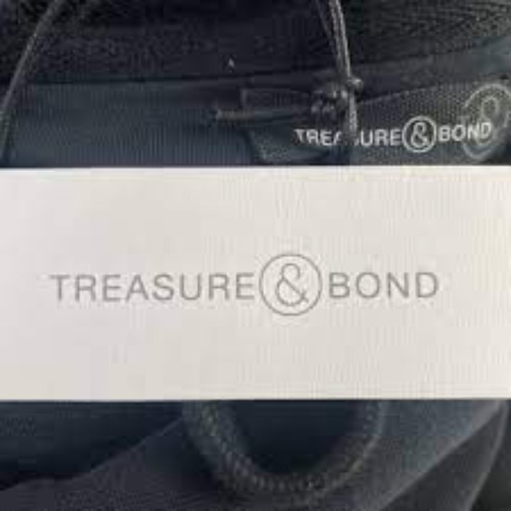 $10$ add on Treasure & BOND Double Knit Pullover Hoodie In Caviar SIZE S - Picture 5 of 8